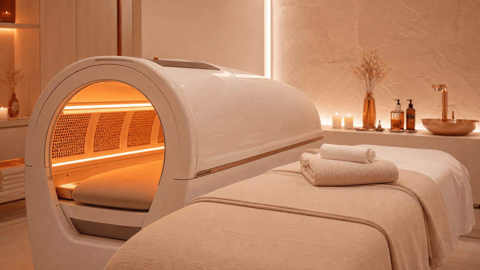 Tunel infraroșu într-un salon premium